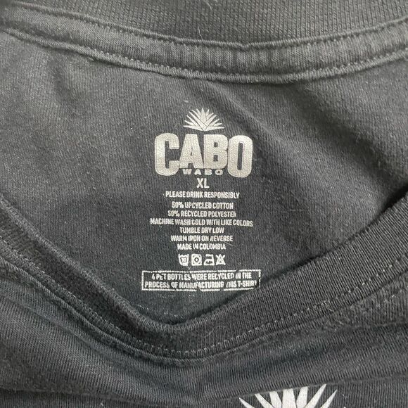 CABO WABO Tequila Nascar Partner Mens Black Tee T-shirt Size XL - Picture 4 of 4